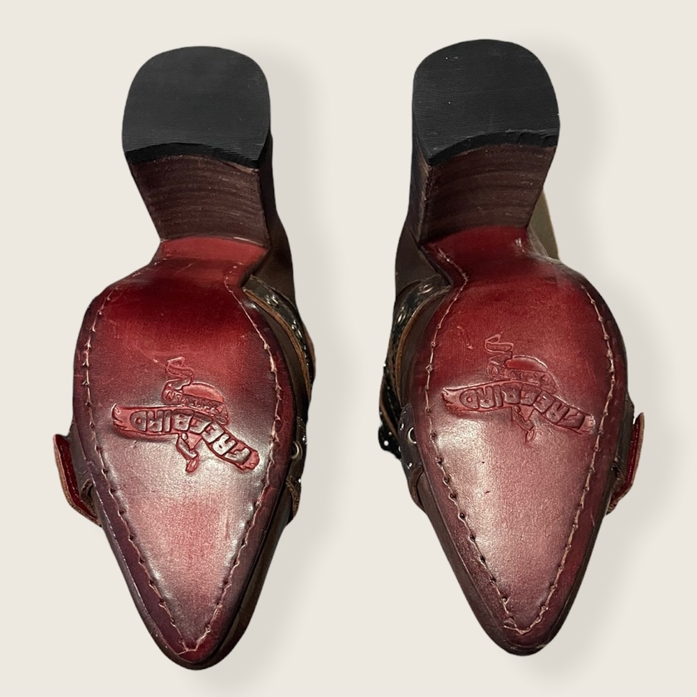 New! FREEBIRD “JOUST” Brown Leather Bootie - Picture 11 of 13